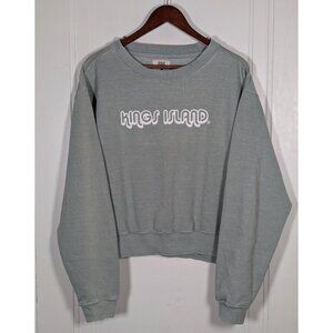 Kings Island Pullover Sweatshirt Crop Womens Size XL Cincinnati Amusement Park